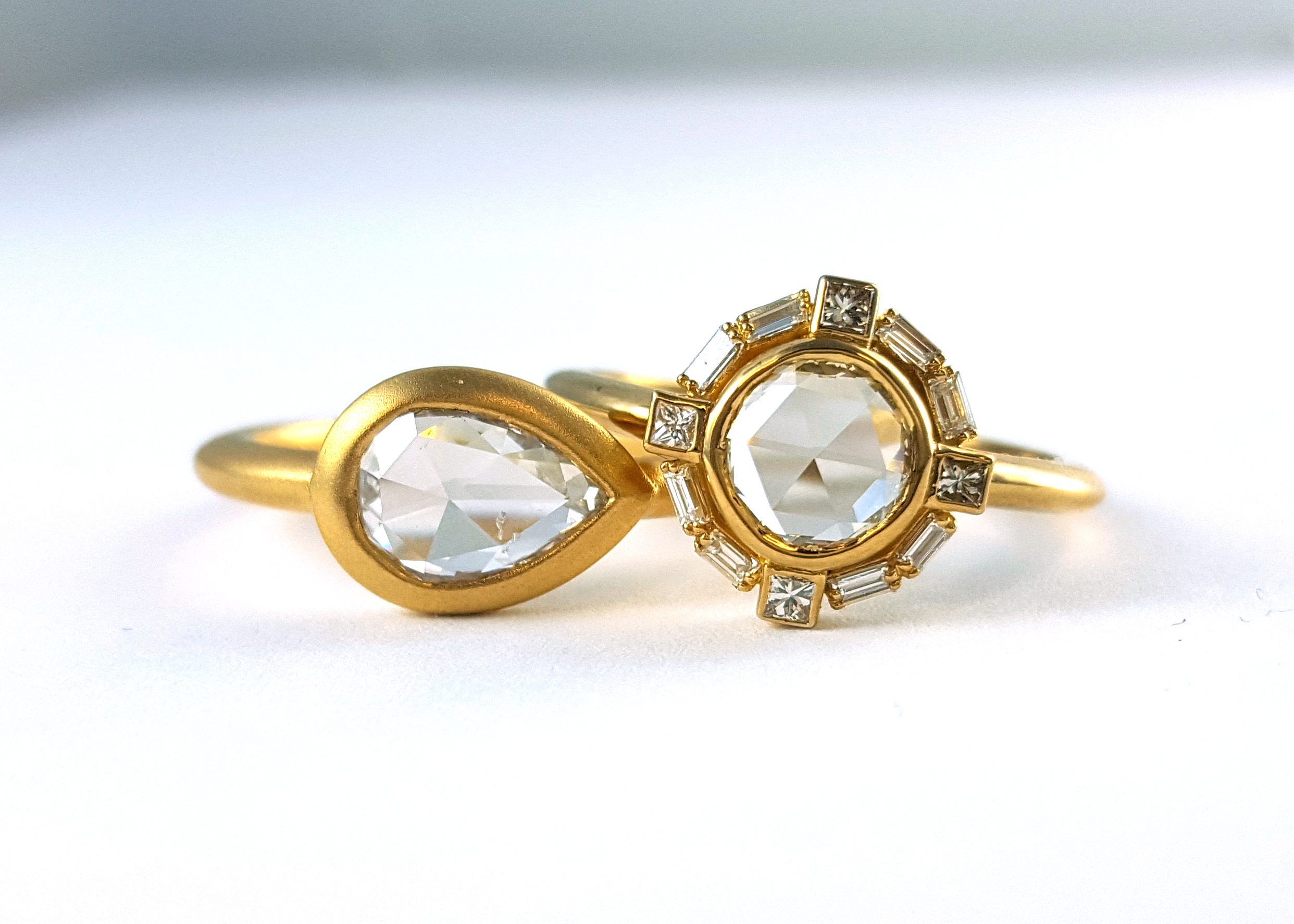 Rose Cut Diamonds Hutcherson Goldsmithing Custom